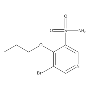 5-Bromo-4-propoxypyridine-3-sulfonamide Structure