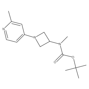 tert-Butyl methyl(1-(2-methylpyridin-4-yl)azetidin-3-yl)carbamate结构式