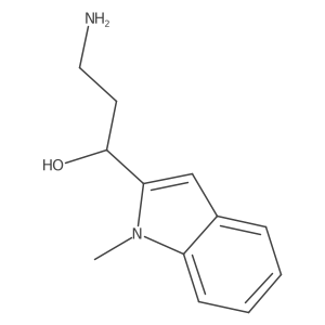 3-amino-1-(1-methyl-1H-indol-2-yl)propan-1-ol结构式