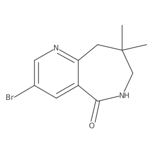 3-bromo-8,8-dimethyl-6,7,8,9-tetrahydro-5H-pyrido[3,2-c]azepin-5-one Structure