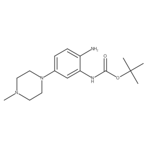 Tert-butyl (2-amino-5-(4-methylpiperazin-1-yl)phenyl)carbamate Structure
