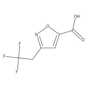 3-(2,2,2-Trifluoro-ethyl)-isoxazole-5-carboxylic acid Structure