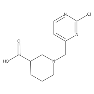 1-((2-Chloropyrimidin-4-yl)methyl)piperidine-3-carboxylic acid结构式