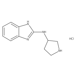 N-(pyrrolidin-3-yl)-1H-benzo[d]imidazol-2-amine hydrochloride结构式