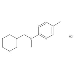 5-fluoro-N-methyl-N-(piperidin-3-ylmethyl)pyrimidin-2-amine hydrochloride Structure