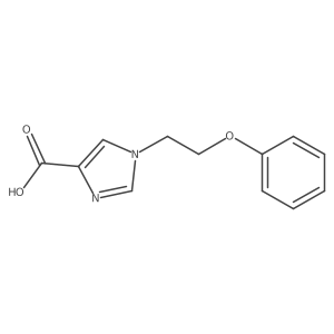 1-(2-phenoxyethyl)-1H-imidazole-4-carboxylic acid Structure
