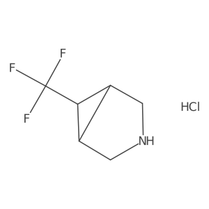 (1R,5S)-6-(trifluoromethyl)-3-azabicyclo[3.1.0]hexane hydrochloride结构式