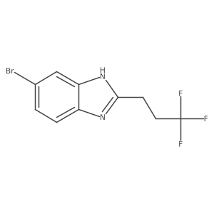 6-bromo-2-(3,3,3-trifluoropropyl)-1H-1,3-benzodiazole结构式