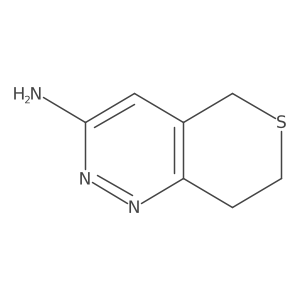 5H,7H,8H-thiopyrano[4,3-c]pyridazin-3-amine结构式