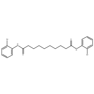 N1,N10-Bis(2-bromophenyl)decanediamide Structure