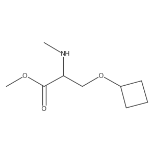 methyl O-cyclobutyl-N-methylserinate结构式