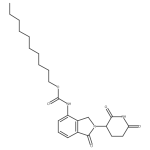 decyl N-[2-(2,6-dioxo-3-piperidyl)-1-oxo-isoindolin-4-yl]carbamate结构式