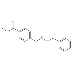 Benzoic acid, 4-[[(phenylmethoxy)amino]methyl]-, methyl ester Structure