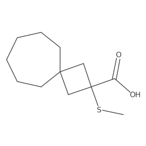 2-(Methylsulfanyl)spiro[3.6]decane-2-carboxylic acid Structure