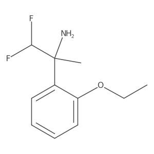 2-(2-ethoxyphenyl)-1,1-difluoro-propan-2-amine Structure
