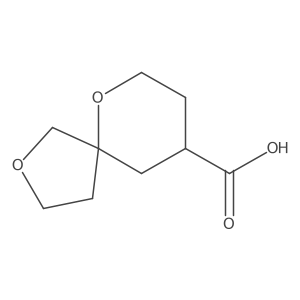 2,6-Dioxaspiro[4.5]decane-9-carboxylic acid结构式