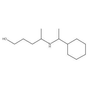 4-[(1-Cyclohexylethyl)amino]pentan-1-ol Structure