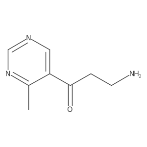 3-Amino-1-(4-methylpyrimidin-5-yl)propan-1-one结构式