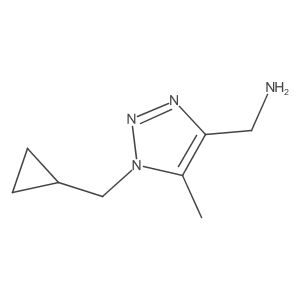 [1-(cyclopropylmethyl)-5-methyl-1H-1,2,3-triazol-4-yl]methanamine Structure