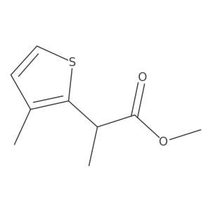 Methyl 2-(3-methylthiophen-2-yl)propanoate结构式