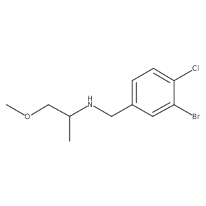 [(3-Bromo-4-chlorophenyl)methyl](1-methoxypropan-2-yl)amine结构式