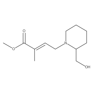 Methyl 4-[2-(hydroxymethyl)piperidin-1-yl]-2-methylbut-2-enoate结构式