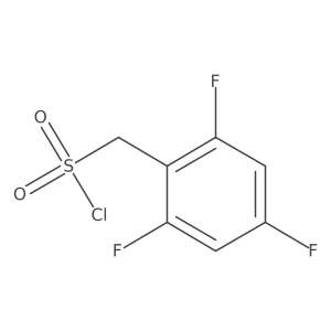 (2,4,6-Trifluorophenyl)methanesulfonyl chloride Structure