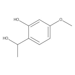 2-[(1S)-1-hydroxyethyl]-5-methoxyphenol结构式