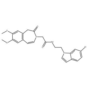 N-[2-(6-bromo-1H-indol-1-yl)ethyl]-2-(7,8-dimethoxy-2-oxo-1,2-dihydro-3H-3-benzazepin-3-yl)acetamide Structure