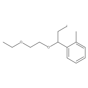 1-[1-(2-Ethoxyethoxy)-2-iodoethyl]-2-methylbenzene Structure