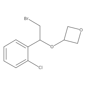 3-[2-Bromo-1-(2-chlorophenyl)ethoxy]oxetane结构式
