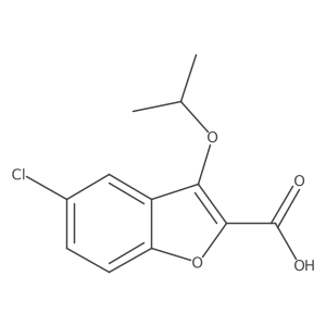 5-Chloro-3-isopropoxybenzofuran-2-carboxylicacid结构式