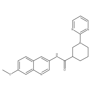 N-(7-methoxyquinolin-3-yl)-1-(pyrimidin-2-yl)piperidine-3-carboxamide Structure