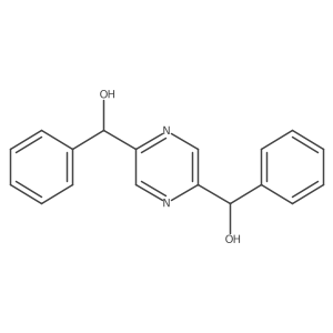 I+/-2,I+/-5-Diphenyl-2,5-pyrazinedimethanol结构式