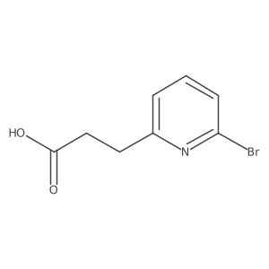 3-(6-bromo-2-pyridyl)propanoic acid结构式