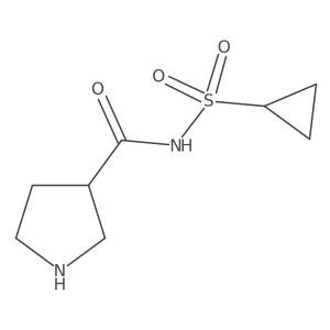 N-(Cyclopropanesulfonyl)pyrrolidine-3-carboxamide Structure