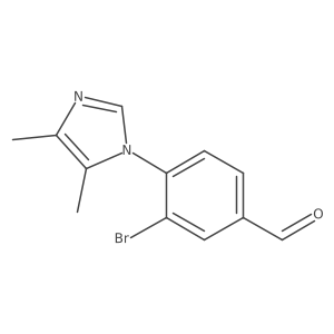 3-bromo-4-(4,5-dimethyl-1H-imidazol-1-yl)benzaldehyde Structure