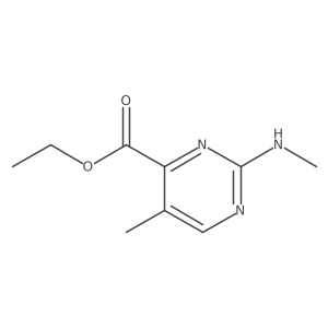 Ethyl 5-methyl-2-(methylamino)pyrimidine-4-carboxylate Structure