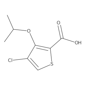 4-Chloro-3-isopropoxythiophene-2-carboxylic acid Structure