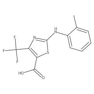 2-[(2-Methylphenyl)amino]-4-(trifluoromethyl)-1,3-thiazole-5-carboxylic acid Structure