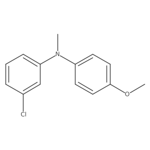3-Chloro-N-(4-methoxyphenyl)-N-methylbenzenamine Structure