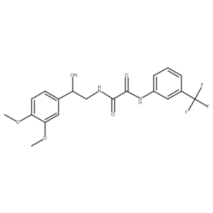 N1-(2-(3,4-dimethoxyphenyl)-2-hydroxyethyl)-N2-(3-(trifluoromethyl)phenyl)oxalamide Structure