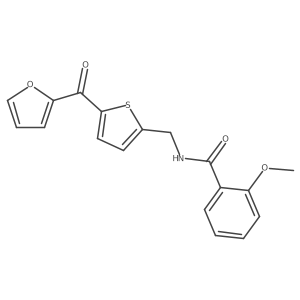 N-((5-(furan-2-carbonyl)thiophen-2-yl)methyl)-2-methoxybenzamide Structure