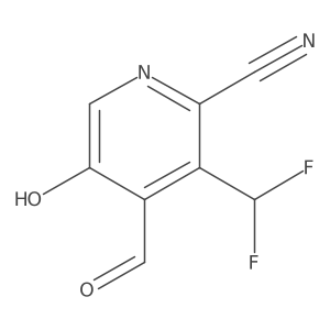 3-(Difluoromethyl)-4-formyl-5-hydroxypicolinonitrile Structure