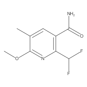 2-(Difluoromethyl)-6-methoxy-5-methylpyridine-3-carboxamide结构式