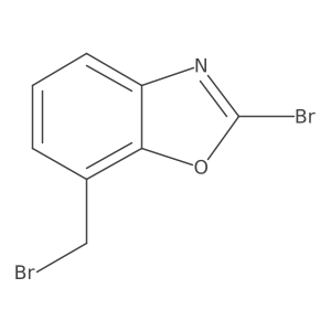 2-Bromo-7-(bromomethyl)benzo[d]oxazole结构式