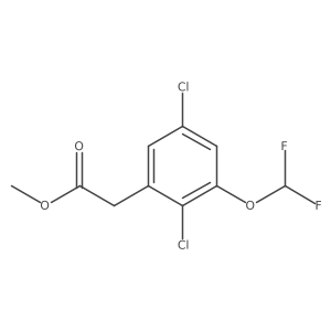 Methyl 2,5-dichloro-3-(difluoromethoxy)phenylacetate结构式