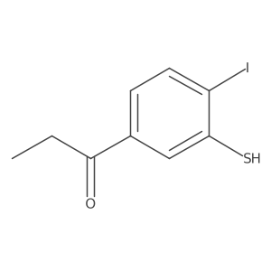 1-(4-Iodo-3-mercaptophenyl)propan-1-one结构式