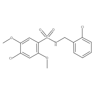 4-chloro-N-[(2-chlorophenyl)methyl]-2,5-dimethoxybenzene-1-sulfonamide Structure
