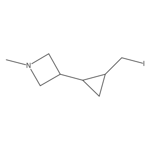 3-(2-(Iodomethyl)cyclopropyl)-1-methylazetidine Structure